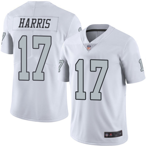 Men Oakland Raiders Limited White Dwayne Harris Jersey NFL Football #17 Rush Vapor Untouchable Jersey->oakland raiders->NFL Jersey
